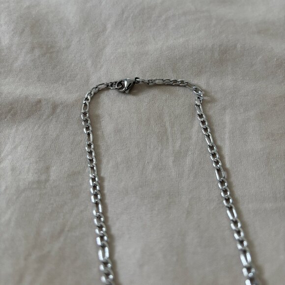 AzureJewels Cuban-Style Stainless Steel Chain Bracelet - Picture 2 of 3